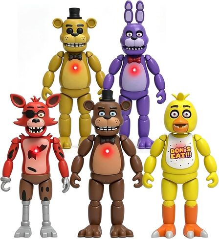 5PCS Action Figures Set, 5.5 Inch Movable Joint Toys, Horror Style Collectible Figures, Poseable Doll Set for Display, Cake Toppers, Gifts & Desk Decor in Kuwait