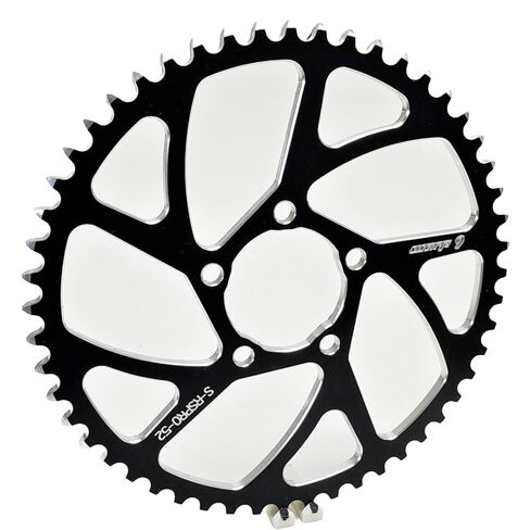 Warp 9 E-Moto Sprocket، Surron، Talaria، E-Ride Pro، 79 دراجة، مقاسات عديدة، 40، 42، 48، 50، 52، 54، 58، 60، 62. أسود، ألومنيوم خام. عزم دوران أفضل بكثير. in Kuwait