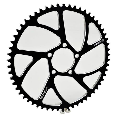 Warp 9 E-Moto Sprocket، Surron، Talaria، E-Ride Pro، 79 دراجة، مقاسات عديدة، 40، 42، 48، 50، 52، 54، 58، 60، 62. أسود، ألومنيوم خام. عزم دوران أفضل بكثير. in Kuwait