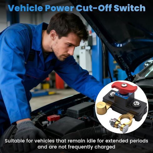 Car Battery Cut Off Switch, Adjustable Car Battery Power Cut Off Switch Breaker, Pure Copper Manual Rotary Battery Cut-Off Switch for Car Truck Boat Rv in Kuwait
