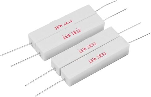 1 قطعة مقاوم الاسمنت مقاومة الطاقة 250 فولت 10 واط SQP IOW 1.1Ω 2.2Ω 3.3Ω 3.9Ω 4.7Ω 5.6Ω 6.8Ω 15Ω 18Ω(3.9ohm) in Kuwait