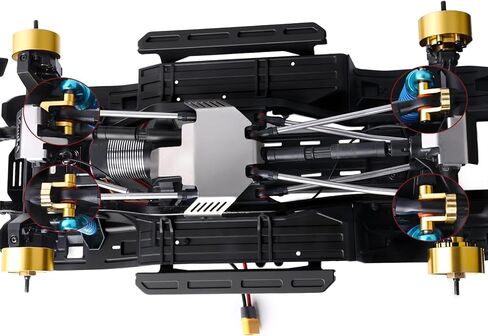 مجموعة تثبيت محور نحاسي شديد التحمل لـ Traxxas TRX4 8227 ترقية الوزن النحاسي، وصلة تعليق أمامية وخلفية مجموعة تثبيت المحور، 1/10 سيارة زاحفة RC تضيف أوزان منخفضة (نحاس ذهبي) in Kuwait