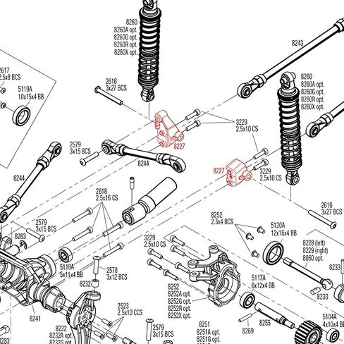 مجموعة تثبيت محور نحاسي شديد التحمل لـ Traxxas TRX4 8227 ترقية الوزن النحاسي، وصلة تعليق أمامية وخلفية مجموعة تثبيت المحور، 1/10 سيارة زاحفة RC تضيف أوزان منخفضة (نحاس ذهبي) in Kuwait