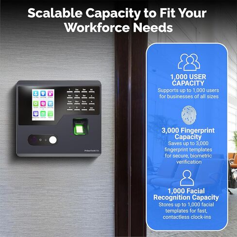 T230 Time Clock for Small Business | No Monthly Fees Clock in Machine for Employees | Time Card Machine | Time Clock Punch Machine | Timeclocks Small Business | Easy Employee Reporting! in Kuwait