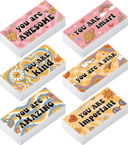 Resurhang 180 Pcs Erasers Bulk for Kids Inspirational Pencil Erasers Bulk for Drawing Motivational Big Eraser School Supplies for Classrooms Back to School Office (Motivational,Multicolor) in Kuwait