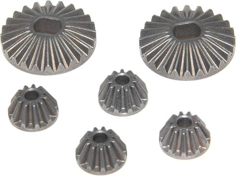 ترس تفاضلي متوافق مع JLB Racing Cheetah 1/10 أجزاء بدون فرشاة RC Car Diff Gear 24T 11T ملحقات ترقية الصلب استبدال EA1039 (أسود)، تيتانيوم in Kuwait