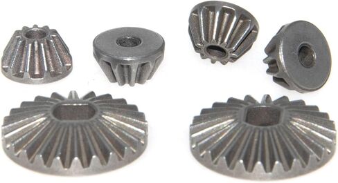 ترس تفاضلي متوافق مع JLB Racing Cheetah 1/10 أجزاء بدون فرشاة RC Car Diff Gear 24T 11T ملحقات ترقية الصلب استبدال EA1039 (أسود)، تيتانيوم in Kuwait