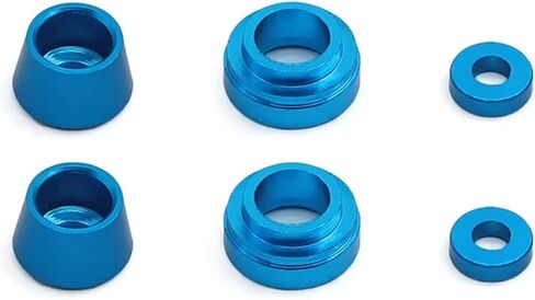 مكونات لـ Tamiya لـ TT02 1/10 أكواب توجيه معدنية طقم أمامي لحشية تعديلات السيارة RC ملحقات جزء الترقية (أزرق) in Kuwait
