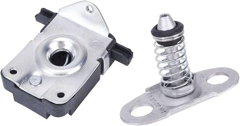 2PCS Lower + Upper Catch Latch Hood Lock Kit, Compatible with BMW X5 2000-2006, for 325Ci 2001-2006, for 330Ci 2001-2006, Replaces 51238229807, 51238203859 in Kuwait