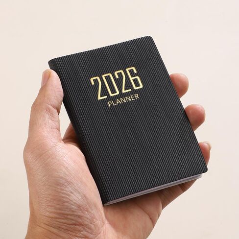 60 ورقة/كتاب 2026 دفاتر ملاحظات محمولة مقاس A7 غطاء من البولي يوريثان لمدة 365 يومًا جدول أسبوعي دفاتر ملاحظات اللوازم المكتبية المدرسية (وردي) in Saudi Arabia