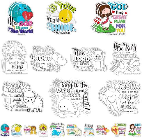 30 Packs Father's Day Coloring Craft Kit with Magnet - Color Your Own Dad Magnets Card Set, DIY Fridge Refrigerator Decor Home Party Gift Class Art Activity Supplies for Dad Grandpa Husband in Saudi Arabia