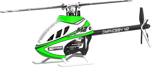 OMPHOBBY M2 V3 Sport BNF Helicopter High-Performance with OFS3+ Flight Controller, R40X-3 Brushless Motor and ExpressLRS Receiver, Professional 6CH 3D RC Helicopters for Adults Green in Kuwait