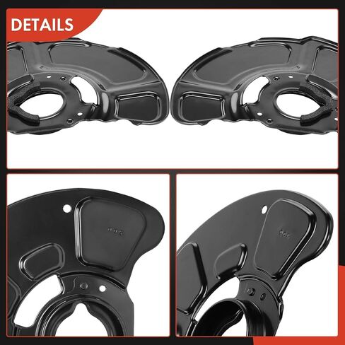 A-Premium Front Driver and Passenger Side Brake Dust Shield Compatible with Select Mercedes-Benz Models - E250 2014-2016, E350 2010-2016, E400 2013-2016, E550 2010-2011 - Replace# 2124201144, 2-PC Set in Kuwait