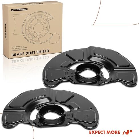 A-Premium Front Driver and Passenger Side Brake Dust Shield Compatible with Select Mercedes-Benz Models - E250 2014-2016, E350 2010-2016, E400 2013-2016, E550 2010-2011 - Replace# 2124201144, 2-PC Set in Kuwait