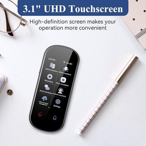 Language Translator Device, VORMOR Two-Way AI Voice Translator for Voice/Text/Offline/Photo Translation 150+ Language Online Translation Portable Tow Way Translator Device for Business Learning Travel in Kuwait