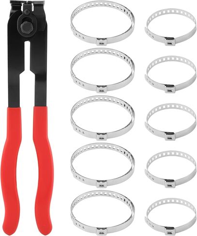 iayokocc CV Boot Clamp Plier, Ear Clamp Pliers, CV Boot Tool with Stainless Steel Clamps Practical Adjustable Joint CV Boot Clamp Plier, Pliers Automobile Repair Tools for Most Cars in Kuwait