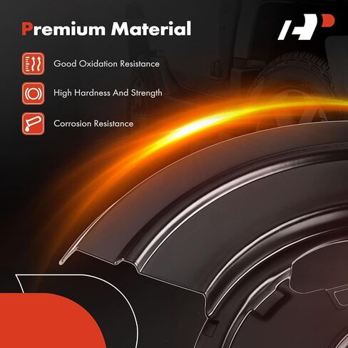 درع الغبار للسائق الخلفي وجانب الراكب من A-Premium متوافق مع موديلات مختارة من تويوتا ولكزس - هايلاندر 2004-2007، RX330 2004-2006، RX350 2007-2009، RX400h 2006-2008 - مجموعة من قطعتين in Kuwait