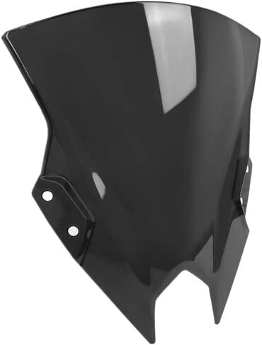 منحرف الرياح ذو الفقاعات المزدوجة للزجاج الأمامي للدراجات النارية متوافق مع 500 SE NINJA500 2024-2026 (أسود) in Kuwait