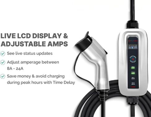شاحن سبليت فولت EV قابل للتعديل المستوى 2 - NEMA 10-30 EV محطة شحن المستوى 2 (NEMA 10-30 24 قابل للتعديل) in Kuwait