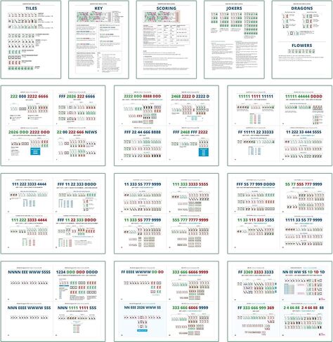 2026 American Mahjong Learning Reference, Complete 72 Hands Guide, Quick Learning Tool for Beginners & Experienced Players in Kuwait