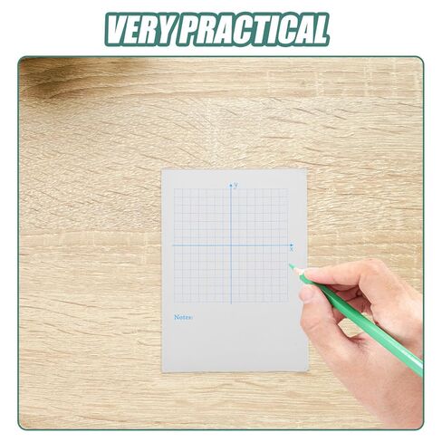 TIDTALEO Xy Coordinate Notepad 2pcs, Graph Grid Paper Math Practice Sheets Multi-use Xy Coordinate System for Drawing and Graphing, School Math Notebook for Students and Office Use in Kuwait