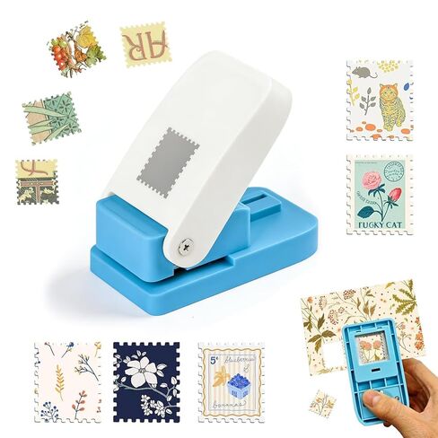 Stamp Punch,1x0.8 Inch Postage Stamp Puncher for Scrapbooking, Stamp Shaped Paper Punch for Card Making & Journaling, Rectangle Hole Punch for DIY Paper Crafts in Kuwait