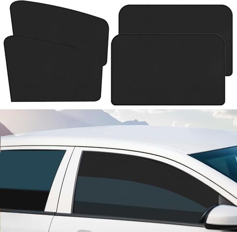 Car Windshield Sun Shade Privacy Covers，4 PCS Car Window Shades for Baby Block Light Curtains Sun Protection Shade Camping for Sleeping in Kuwait