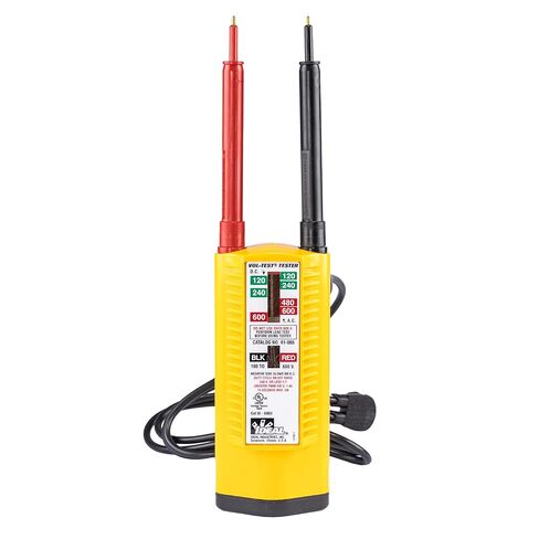 IDEAL Electrical 61-065 Vol-Test Voltage Tester, CAT III for 600V,Yellow in Saudi Arabia