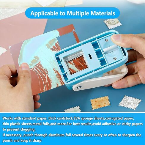 Stamp Punch,1x0.8 Inch Postage Stamp Puncher for Scrapbooking, Stamp Shaped Paper Punch for Card Making & Journaling, Rectangle Hole Punch for DIY Paper Crafts in Kuwait
