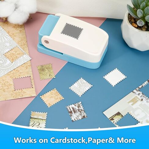 Stamp Punch,1x0.8 Inch Postage Stamp Puncher for Scrapbooking, Stamp Shaped Paper Punch for Card Making & Journaling, Rectangle Hole Punch for DIY Paper Crafts in Kuwait