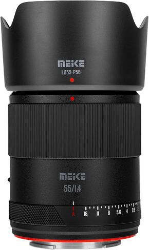 عدسات Meike 55 مم F1.4 بفتحة قياسية APS-C إطار التركيز التلقائي الثابت لكاميرات Sony E Mount بدون مرآة NEX 3 3N NEX 5R NEX 6 7 A6600 A6400 A5000 A5100 A6000 A6100 A6300 A6500 A6300 in Saudi Arabia