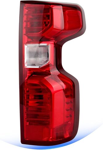 Tail Light Compatible With 2019 2020 2021 2022 2023 2024 2025 2026 Chevy Silverado 1500 / 20-23 2500HD 3500HD Halogen Rear Brake Signal Taillights Replacement w/ Bulb & Harness (Left Driver Side) in Saudi Arabia