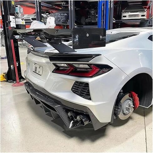 Carbon Fiber APR Style Rear Wing Compatible for Corvette C8 Z51 Z06 Rear Spoiler High Wing in Kuwait