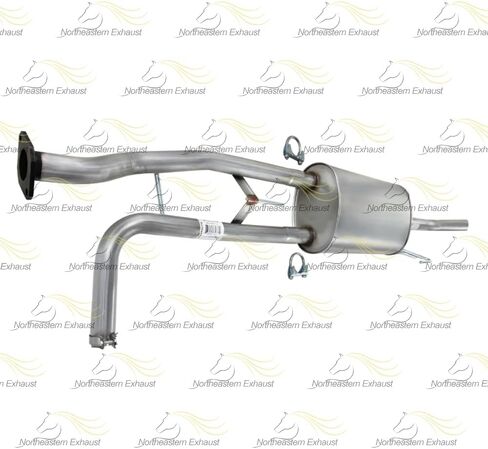 مجموعة كاتم صوت العادم متوافقة مع 2012-2017 Nissan NV1500 & NV2500 4.0L | ستانلس ستيل | العادم الشمالي الشرقي | تتضمن حشية ومشابك مجانية | قطع غيار السيارات in Kuwait