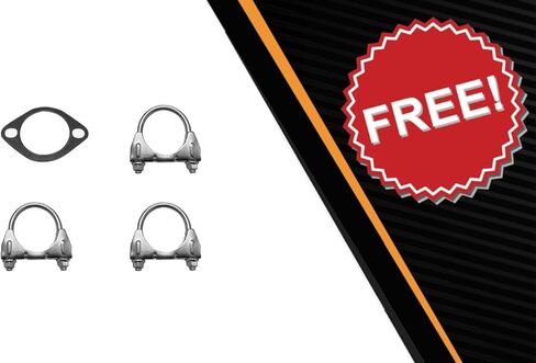 مجموعة كاتم صوت العادم متوافقة مع 2012-2017 Nissan NV1500 & NV2500 4.0L | ستانلس ستيل | العادم الشمالي الشرقي | تتضمن حشية ومشابك مجانية | قطع غيار السيارات in Kuwait