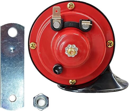 Craedli 300DB Super Loud Train Horns for Car, 12V Waterproof Air Electric Snail Horn Replacement Kit for Cars, Motorcycles, Trucks, Bikes, Boats, Marine, Universal Automotive Accessories (Red) in Kuwait