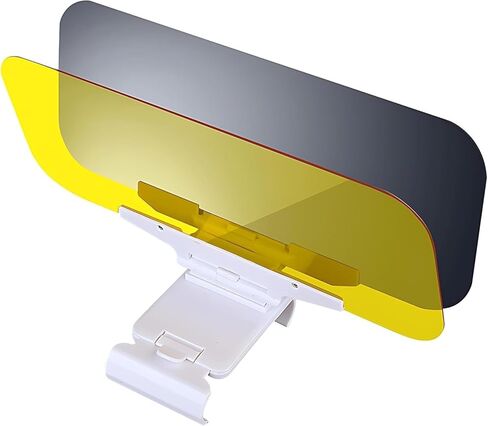 Day/Night Polarized Sun Visor Extender for Car/Trucks, Anti-Glare UV Protection Clip-On Shield, Shatterproof Optical Acrylic/Heat Reducer/Universal Adhesive-Free Sun Visor for Car Windshield in Kuwait