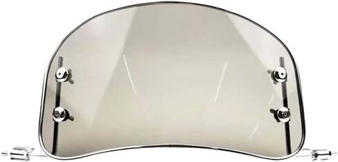 Universal Motorcycle Front Windshield Deflector Made of PMMA Compatible with Various Scooter and Motorcycle Models(Transparent Color) in Kuwait