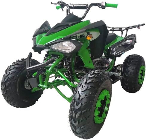 HHH 200cc Sports ATV with LED Headlights 200cc ATV Automatic Transmission with Reverse, Big 23"/22" Tires (Green) in Kuwait