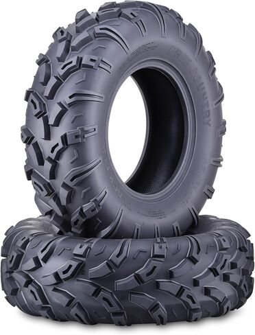 Free Country UTV ATV Tires 25X8-12 & 25X10-12 6-Ply Full Set BLACK ELK All Terrain in Kuwait