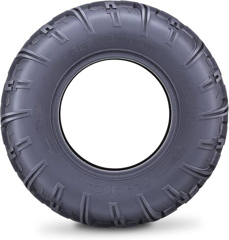 Free Country UTV ATV Tires 25X8-12 & 25X10-12 6-Ply Full Set BLACK ELK All Terrain in Kuwait