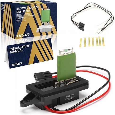 مجموعة مقاوم محرك منفاخ HVAC من AISIN AFTERMARKET BMRGM-00018 - متوافقة مع شيفروليه سيلفرادو 1500 2500 3500 1999-2007، تاهو 2000-2006، جي إم سي سييرا 1500 2500 3500 1999-2007 in Kuwait