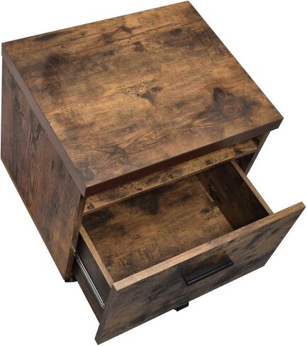 Bob Weathered Oak & Black Finish File Cabinet - Modern Office Essential in Kuwait