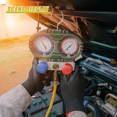 60 Inch AC Refrigerant Charging Hose, 800 PSI HVAC Charging Tube with 1/4" SAE Flare, R410a R134A R22 Refrigerant Hose for Home and Car Air Conditioning System (Yellow) in Kuwait