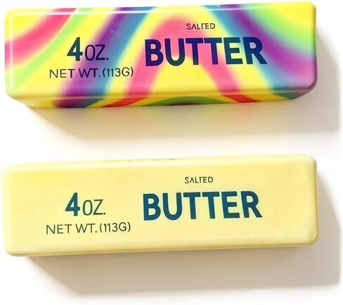 Realistic Soft Butter Stick Fidget Toy,Slow Rebound Cute Butter Squeeze Stress Balls, Slow Rising Portable Squishy for Adults Anxiety & Stress Relief, Sensory Gifts for Office, Home (Yellow) in Saudi Arabia