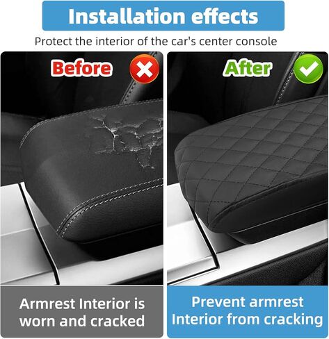Center Console Armrest Cover Compatible with Cadillac CTS 2008-2014 Protector Interior Accessories in Saudi Arabia