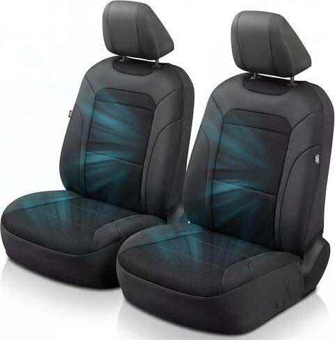 GIANT PANDA Air Cool Mesh Truck Car Seat Cover Custom Fit Chevy Silverado & GMC Sierra 1500 2500 3500 2007-2026 Crew Extended Double Cab,Breathable Cooling Seat Protector(Black) in Kuwait