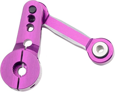 DJX CNC 7075 Aluminum 25T Servo Arm Fixed Link Steering for Arrma Karton Outcast Senton Typhon Talion Etc RC Car Upgrades Parts (Purple) in Kuwait
