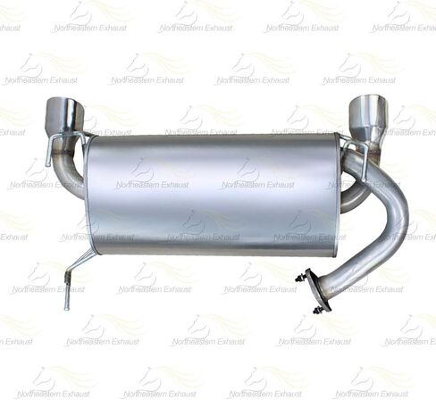 Exhaust Resonator Pipe Muffler System Kit Compatible with Nissan 350Z 2003-2006 3.5L | Stainless Steel | Northeastern Exhaust | Includes Gaskets, Hanger, Bolt Kit and Clamps | Direct-Fit Replacement in Kuwait