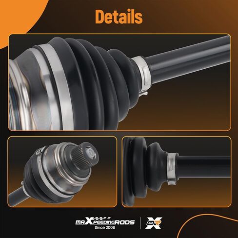 maXpeedingrods Front CV Axle Shaft Assembly for Audi A6 2016, A6 A7 A8 Quattro 2012-2018, Q5 2009-2015, S6 S7 S8 2013-2018, RS7 2014-2018, SQ5 2014-2017, Left or Right Side, Replace# 4G0407271F in Kuwait
